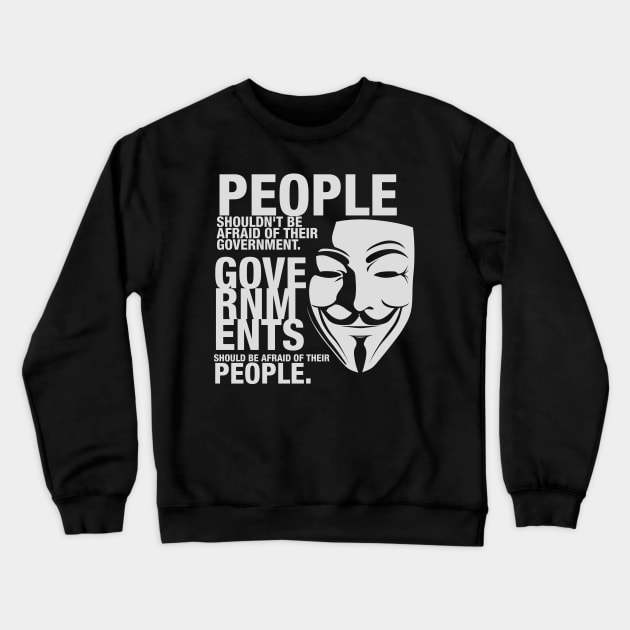 Anonymous Shirt Guy Fawkes Mask Crewneck Sweatshirt by behanz